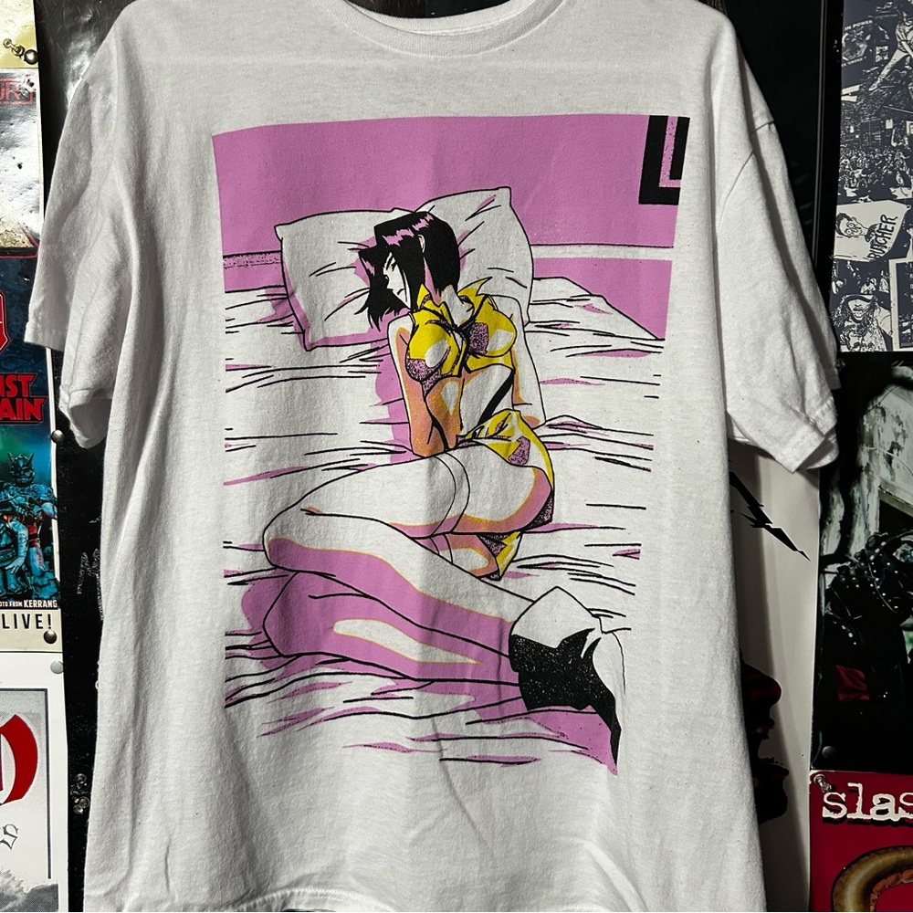 Cowboy Bebop Faye Valentine Anime T Shirt Men’s Size Large